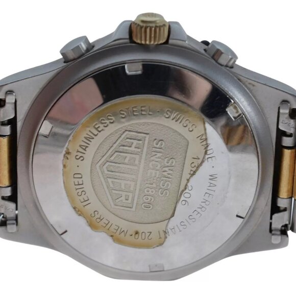RARE Tag Heuer Two-Tone 3000 Series 38mm Automatic Chronograph Watch 134.206! - Picture 10 of 10